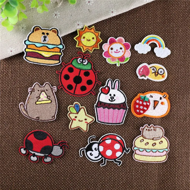 10PCS Cute Cartoon Patches Clothing Embroidery Iron On Applique Cake Star For Kids Bags Dress Clothes Cheap Patchs for DIY
10PCS Cute Cartoon Patches Clothing Embroidery Iron On Applique Cake Star For Kids Bags Dress Clothes Cheap Patchs for DIY