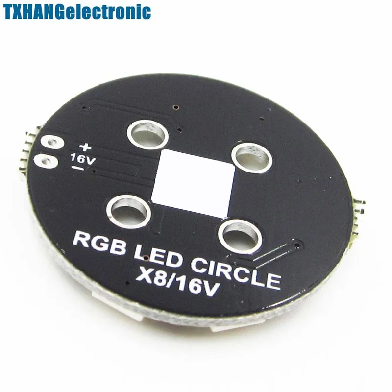 Integrated Circuits wholesale Matek RGB5050 LED X6 12V Rounded Lamp Plate 7 Colors For RC Multirotor rgb 5050 led light board (2)