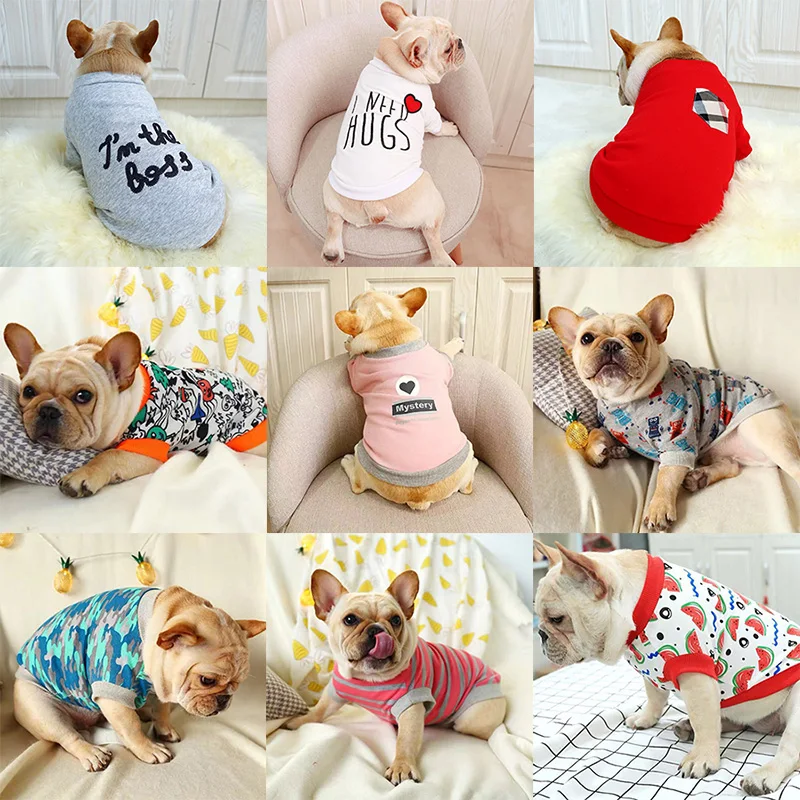Multi-styled French Bulldog Pug Pullover Summer Pet Dog Hoodie Shirt for Dogs Soft Cotton Puppy Sweatshirt Pets Clothing Clothes
Multi-styled French Bulldog Pug Pullover Summer Pet Dog Hoodie Shirt for Dogs Soft Cotton Puppy Sweatshirt Pets Clothing Clothes