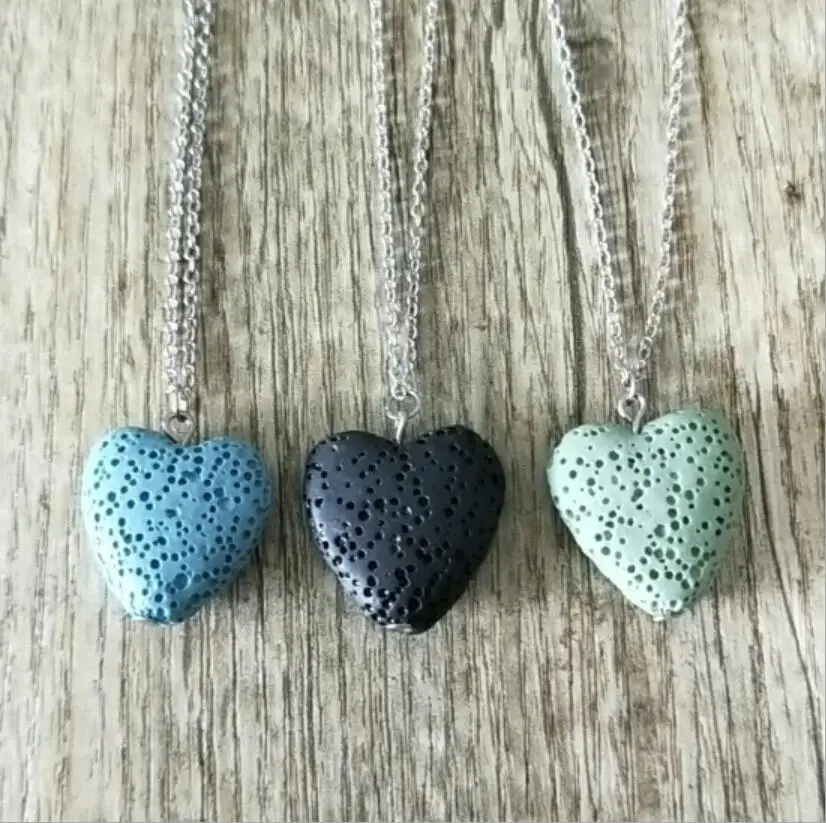Colorful Heart Lava Stone Bead Necklace diy Aromatherapy Essential Oil Diffuser Necklace For Women Jewelry
Colorful Heart Lava Stone Bead Necklace diy Aromatherapy Essential Oil Diffuser Necklace For Women Jewelry