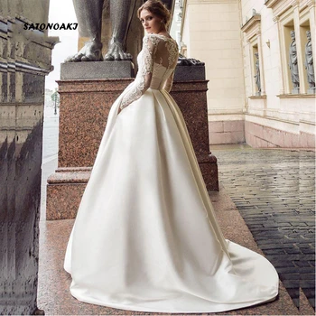 2020 Satin Long Sleeve Wedding Dress for women vestido de novia robe mariage aliexpress india online shop bridal gowns vestidos
2020 Satin Long Sleeve Wedding Dress for women vestido de novia robe mariage aliexpress india online shop bridal gowns vestidos