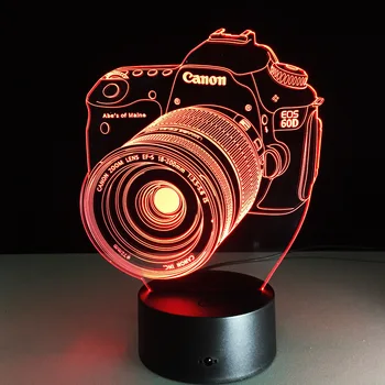 New Lampada LED Entertainment Camera 3D Lamp LED Colorful Atmosphere Vision Stereo Lamp 2D Acrylic Panel Lamp Home Decoration
New Lampada LED Entertainment Camera 3D Lamp LED Colorful Atmosphere Vision Stereo Lamp 2D Acrylic Panel Lamp Home Decoration