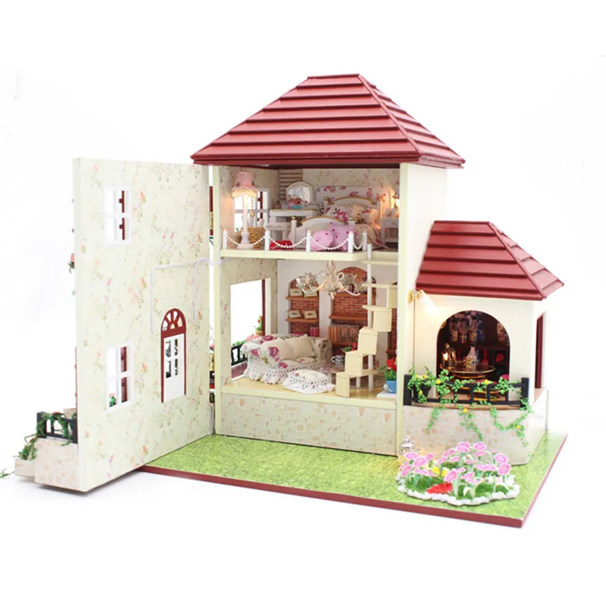 Creative Handmade DIY Wooden Doll House Christmas Toys for Children/Friends,Miniature Dollhouse-The Love of Gesang 
Creative Handmade DIY Wooden Doll House Christmas Toys for Children/Friends,Miniature Dollhouse-The Love of Gesang