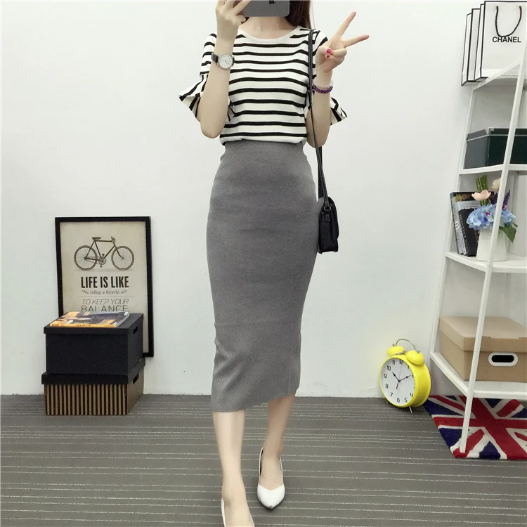 Bodycon Long Skirt Women 2016 Autumn Winter Casual Slim Pencil Skirt High Waist Split Elegant Ladies Skirts Black Gray S2548
Bodycon Long Skirt Women 2016 Autumn Winter Casual Slim Pencil Skirt High Waist Split Elegant Ladies Skirts Black Gray S2548