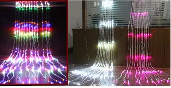 Led Waterfall String Curtain Light 6M * 1.5m 300 Leds Water Flow Christmas Wedding Party Holiday Decoration Fairy String Lights
Led Waterfall String Curtain Light 6M * 1.5m 300 Leds Water Flow Christmas Wedding Party Holiday Decoration Fairy String Lights