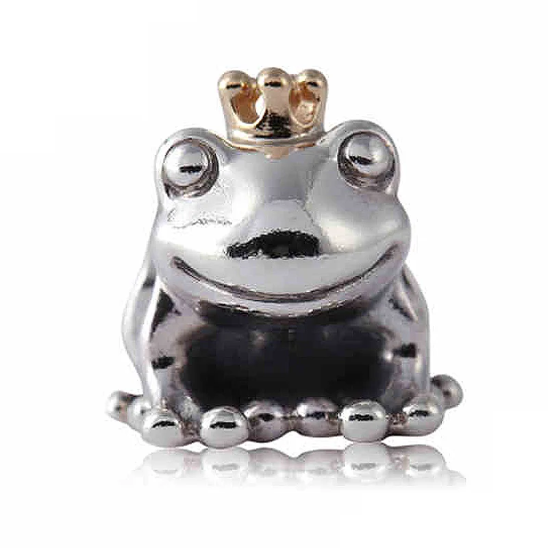 Authentic 925 Sterling Silver Bead Charm Cute Frog Prince With Gold Crown Beads Fit Pandora Bracelet Bangle Diy Jewelry
Authentic 925 Sterling Silver Bead Charm Cute Frog Prince With Gold Crown Beads Fit Pandora Bracelet Bangle Diy Jewelry