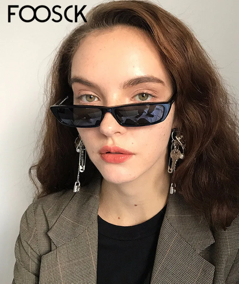 FOOSCK 2018 Brand Designer Fashion Rectangle Sunglasses Women Black Integrated For Female Male Retro Eyewear UV400
FOOSCK 2018 Brand Designer Fashion Rectangle Sunglasses Women Black Integrated For Female Male Retro Eyewear UV400