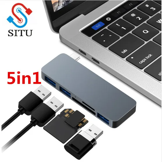 5 in 1 Type C HUB Adapter to USB 3.0 SD Micro-SD TF Card Slot Reader For Dell XPS13 For ASUS
5 in 1 Type C HUB Adapter to USB 3.0 SD Micro-SD TF Card Slot Reader For Dell XPS13 For ASUS