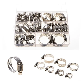 50Pcs/lot Stainless Steel Drive Hose Clamp Tri Clamp Adjustable Fuel Line Pipe Worm Gear Clip Clamp Tube Fastener Spring Clip
50Pcs/lot Stainless Steel Drive Hose Clamp Tri Clamp Adjustable Fuel Line Pipe Worm Gear Clip Clamp Tube Fastener Spring Clip