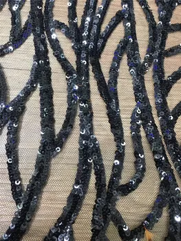 Black African tulle lace material Top sale party dress material JRB-5.0821 French net lace fabric with sequins
Black African tulle lace material Top sale party dress material JRB-5.0821 French net lace fabric with sequins