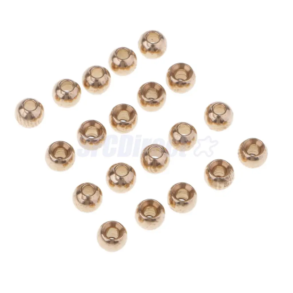 50/100 pieces Fly Tying Beads Assortment Hook Fly Fishing Nymph Belly Eyes Head Ball Bead 2.3mm 2.8mm 3.3mm 3.8mm