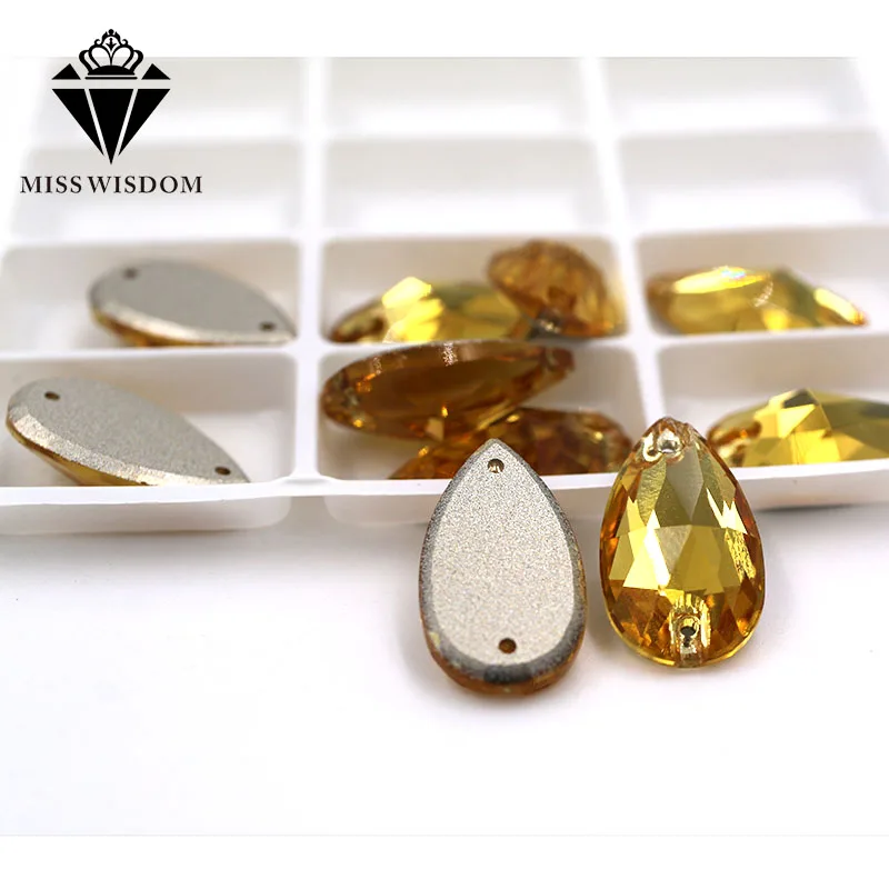 New High quality Flatback glass crystal double hole sew on rhinestones Teardrop Gold yellow rhinestones diy clothing accessories
New High quality Flatback glass crystal double hole sew on rhinestones Teardrop Gold yellow rhinestones diy clothing accessories