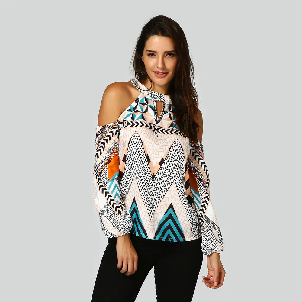 Women Off Shoulder Top Blouse Retro Geometric Blouse Bohemian womens tops and blouses mujer de moda 2019 camisas mujer NEW
Women Off Shoulder Top Blouse Retro Geometric Blouse Bohemian womens tops and blouses mujer de moda 2019 camisas mujer NEW