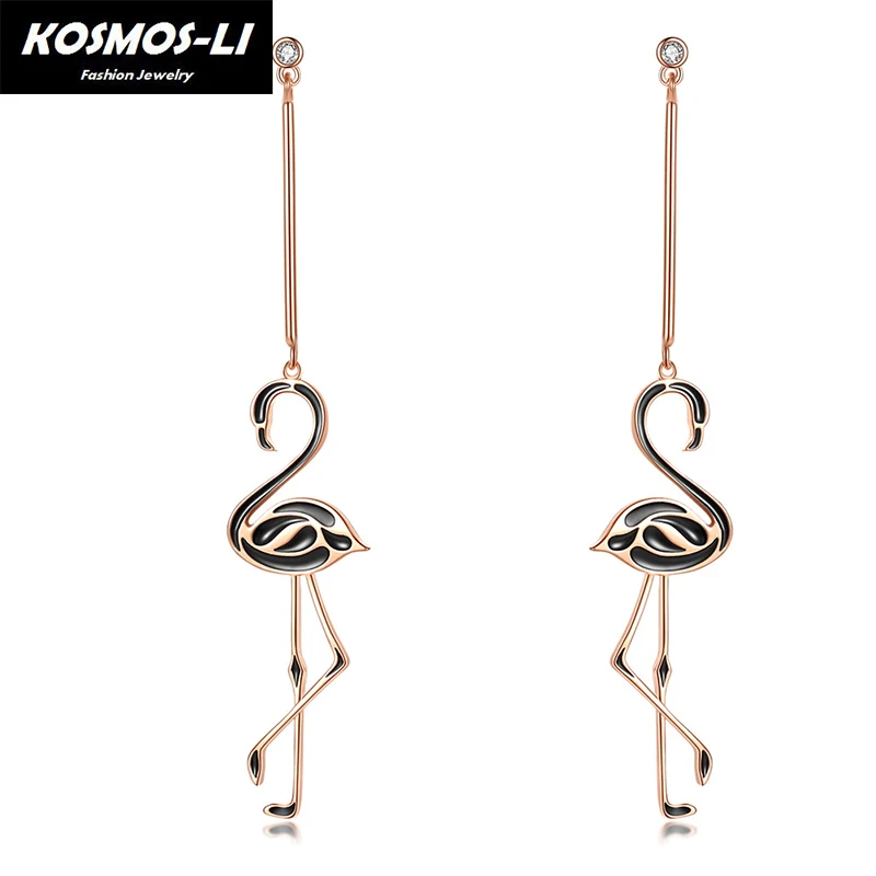 Fashion Jewelry Gold Pink Flamingo Enamel long Pendant Earrings for Women Animal Female Earrings Party Gifts
Fashion Jewelry Gold Pink Flamingo Enamel long Pendant Earrings for Women Animal Female Earrings Party Gifts