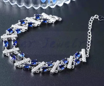 Sapphire chain bracelet Free shipping Real and natural blue sapphire 0.6ct*18pcs gems Fine jewelry For men or women #BL180904
Sapphire chain bracelet Free shipping Real and natural blue sapphire 0.6ct*18pcs gems Fine jewelry For men or women #BL180904