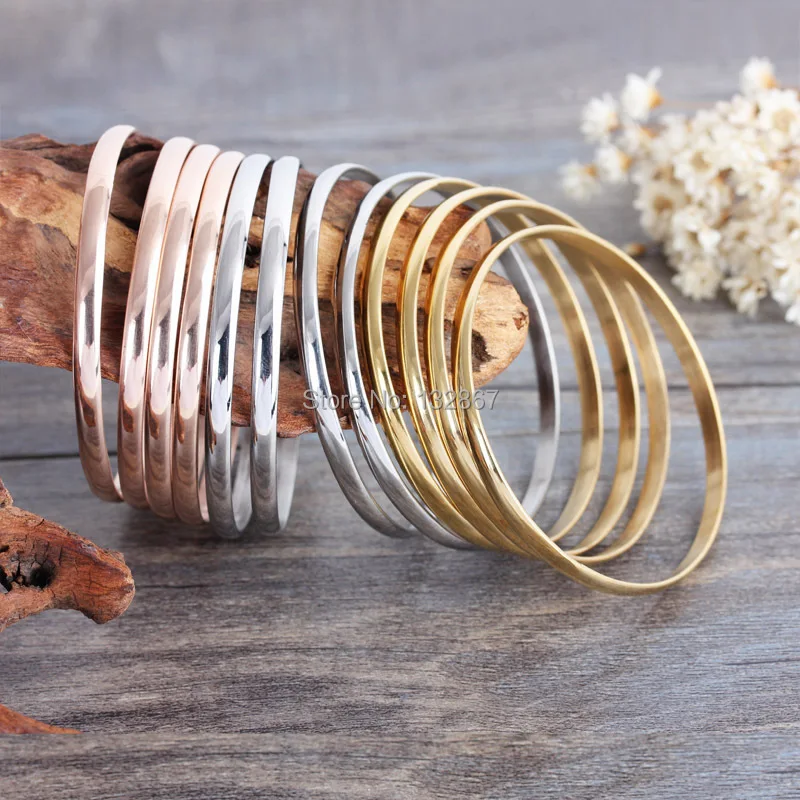 delicate 12pcs/Set Fashion 3 Colour bangle stainless steel Young Girl Bracelet 3.8*55mm
delicate 12pcs/Set Fashion 3 Colour bangle stainless steel Young Girl Bracelet 3.8*55mm