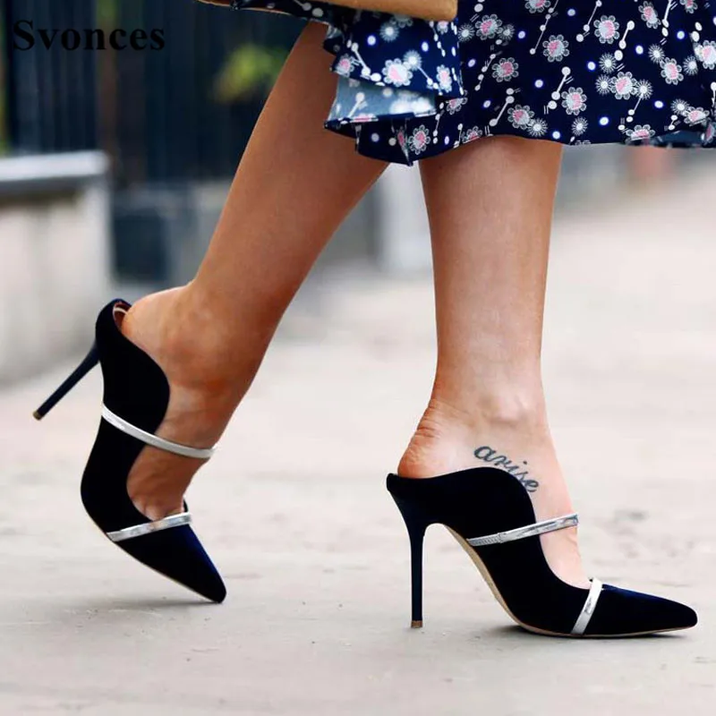Spring Summer Slim Straps High Heel Slides Women Pumps Slip On Dress Shoes 10cm Thin Heel Slingbacks Elegant Party Shoes Female
Spring Summer Slim Straps High Heel Slides Women Pumps Slip On Dress Shoes 10cm Thin Heel Slingbacks Elegant Party Shoes Female
