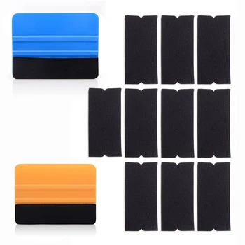 FOSHIO 2pcs Plastic Felt Squeegee Scraper+10pcs Fabric Felt Car Vinyl Film Wrap Window Tint Tools Auto Car Stickers Remove Tools 
FOSHIO 2pcs Plastic Felt Squeegee Scraper+10pcs Fabric Felt Car Vinyl Film Wrap Window Tint Tools Auto Car Stickers Remove Tools