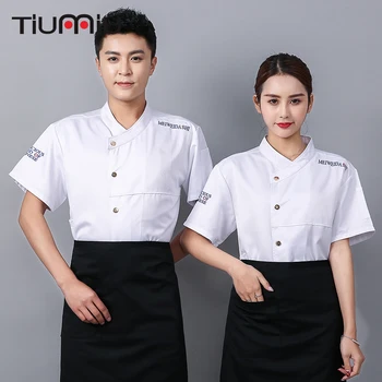 2019 Restaurant Uniforms Shirts Chef Waiter Jacket Men Women Cook Barber Baker Work Clothes Hotel Kitchen Uniform High Quality
2019 Restaurant Uniforms Shirts Chef Waiter Jacket Men Women Cook Barber Baker Work Clothes Hotel Kitchen Uniform High Quality