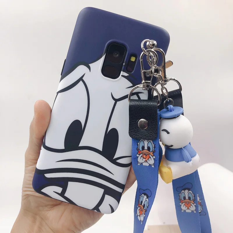 Sam S9 plus Cute Donald case, Cartoon Duck matte Soft back cover For Samsung Galaxy S8 S8plus Note8 note9 + toy +StrapS
Sam S9 plus Cute Donald case, Cartoon Duck matte Soft back cover For Samsung Galaxy S8 S8plus Note8 note9 + toy +StrapS