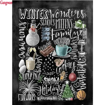 Winter Chalkboard Diamond Painting full square Round diamond embroidery cross stitch diamond mosaic picture of rhinestones
Winter Chalkboard Diamond Painting full square Round diamond embroidery cross stitch diamond mosaic picture of rhinestones