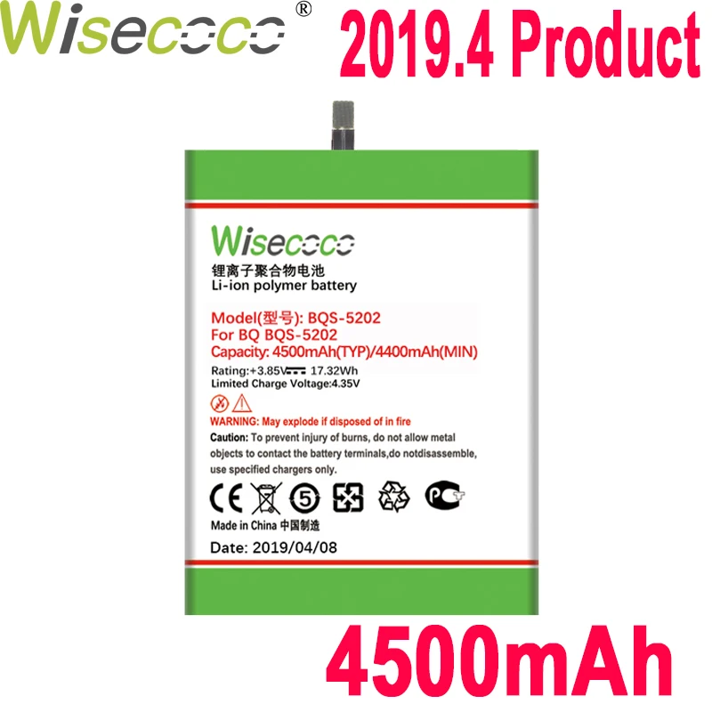 WISECOCO 4500mAh Battery For BQ BQS 5202 Mobile Phone In Stock Latest Production High Quality Battery+Tracking Number
WISECOCO 4500mAh Battery For BQ BQS 5202 Mobile Phone In Stock Latest Production High Quality Battery+Tracking Number