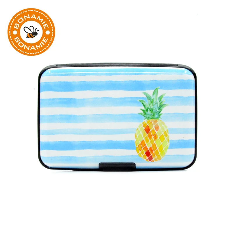 BONAMIE Hot Trendy RFID Wallet Credit ID Card Case Holder Aluminum Business Card Holder Case For Girl Pineapple Pattern Stripe
BONAMIE Hot Trendy RFID Wallet Credit ID Card Case Holder Aluminum Business Card Holder Case For Girl Pineapple Pattern Stripe