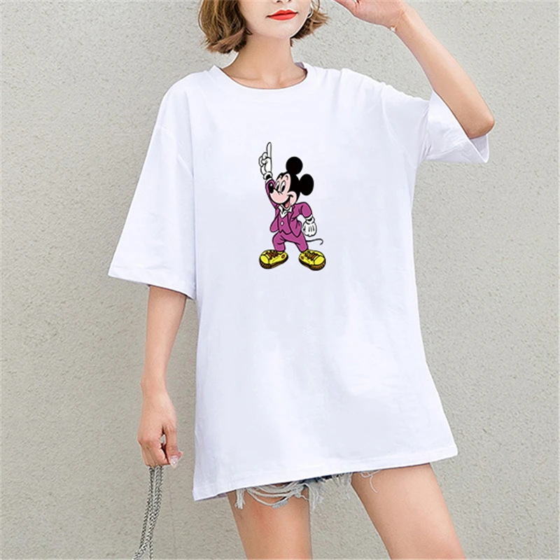 New Summer Tshirt Mickey Mouse Cartoon Print Short Sleeve Harajuku Tops & Tees Casual Streetwear Cotton Plus Size T Shirts Women
New Summer Tshirt Mickey Mouse Cartoon Print Short Sleeve Harajuku Tops & Tees Casual Streetwear Cotton Plus Size T Shirts Women