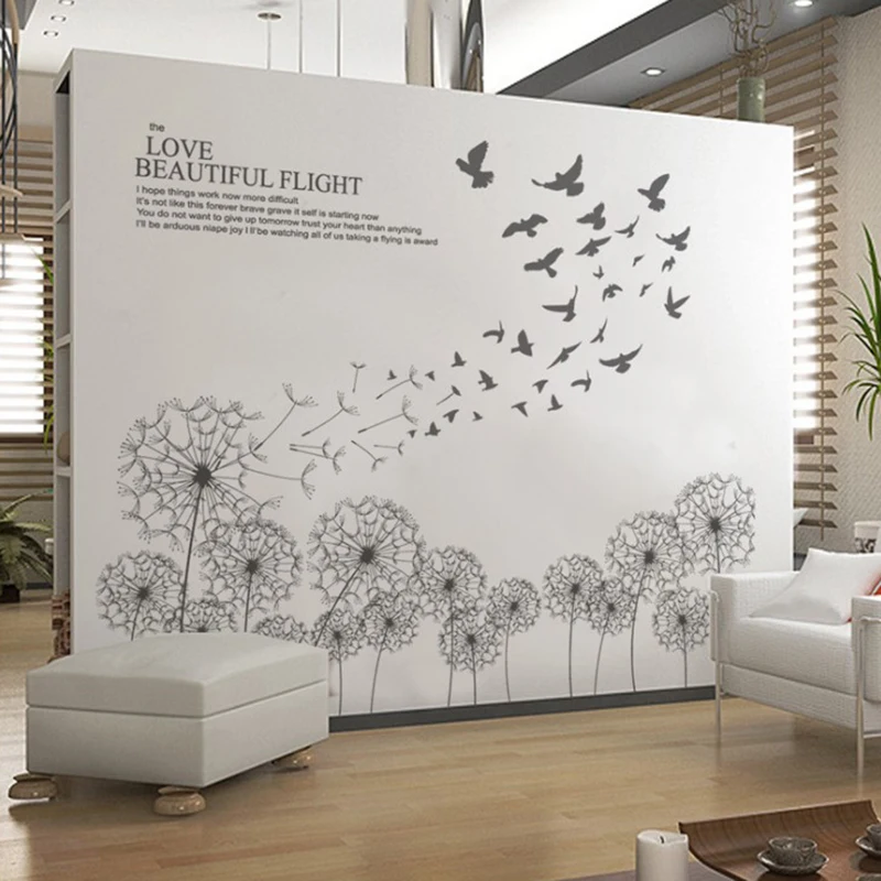 large black dandelion flower wall stickers home decoration living room bedroom furniture art decals butterfly murals
large black dandelion flower wall stickers home decoration living room bedroom furniture art decals butterfly murals