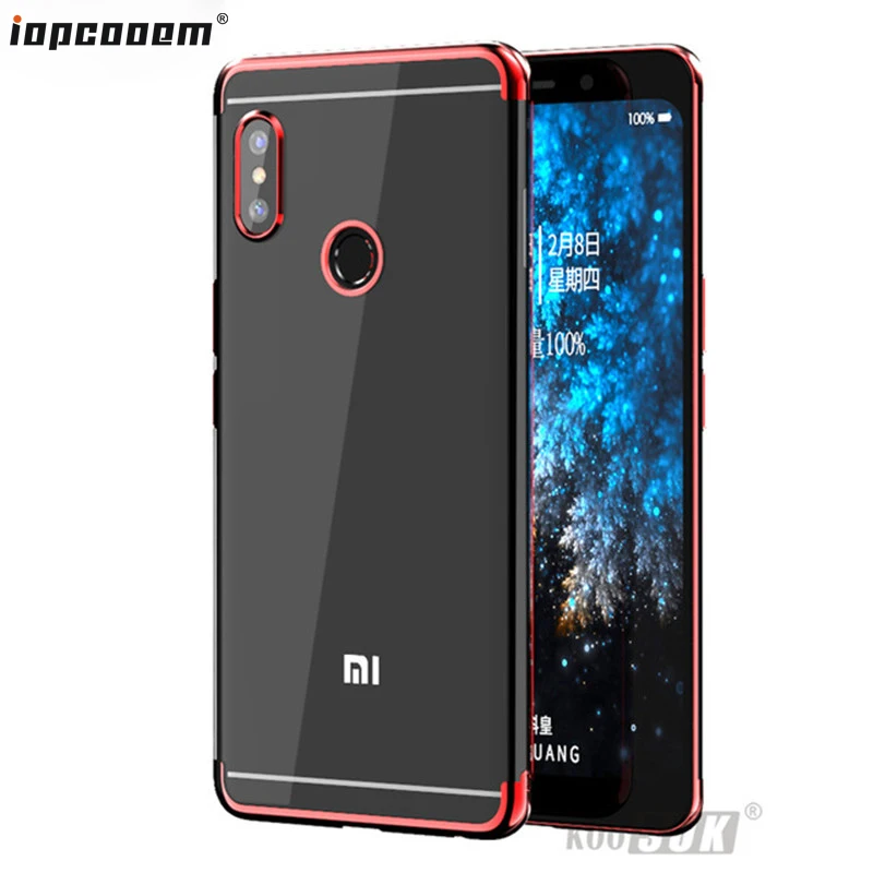 Прозрачный мягкий чехол для Xiaomi Redmi Note 5 Pro деловой силиконовый из ТПУ с полной