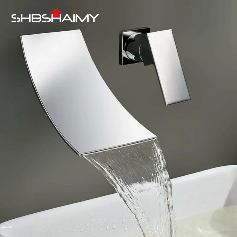 Chrome Polished Wall Mounted Basin Sink Faucet Single Handle Two Holes Hot and Cold Mixer Faucet
Chrome Polished Wall Mounted Basin Sink Faucet Single Handle Two Holes Hot and Cold Mixer Faucet