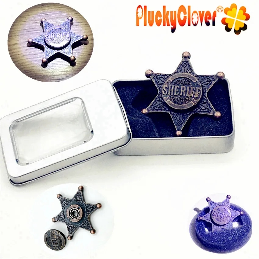 1 pc Retro Sheriff Fidget Hand Spinners Legering Spiner Hexagonal Zinc Alloy Finger Gyro Antistress Relief EDC Top Spinner Toys
1 pc Retro Sheriff Fidget Hand Spinners Legering Spiner Hexagonal Zinc Alloy Finger Gyro Antistress Relief EDC Top Spinner Toys