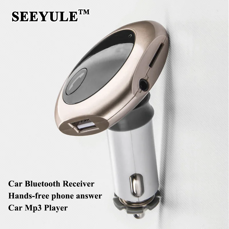 1pc SEEYULE Car Mp3 Player Wireless Bluetooth Audio Receiver Speaker Hands-free Phone Call Car FM Transmitter with USB charger
1pc SEEYULE Car Mp3 Player Wireless Bluetooth Audio Receiver Speaker Hands-free Phone Call Car FM Transmitter with USB charger
