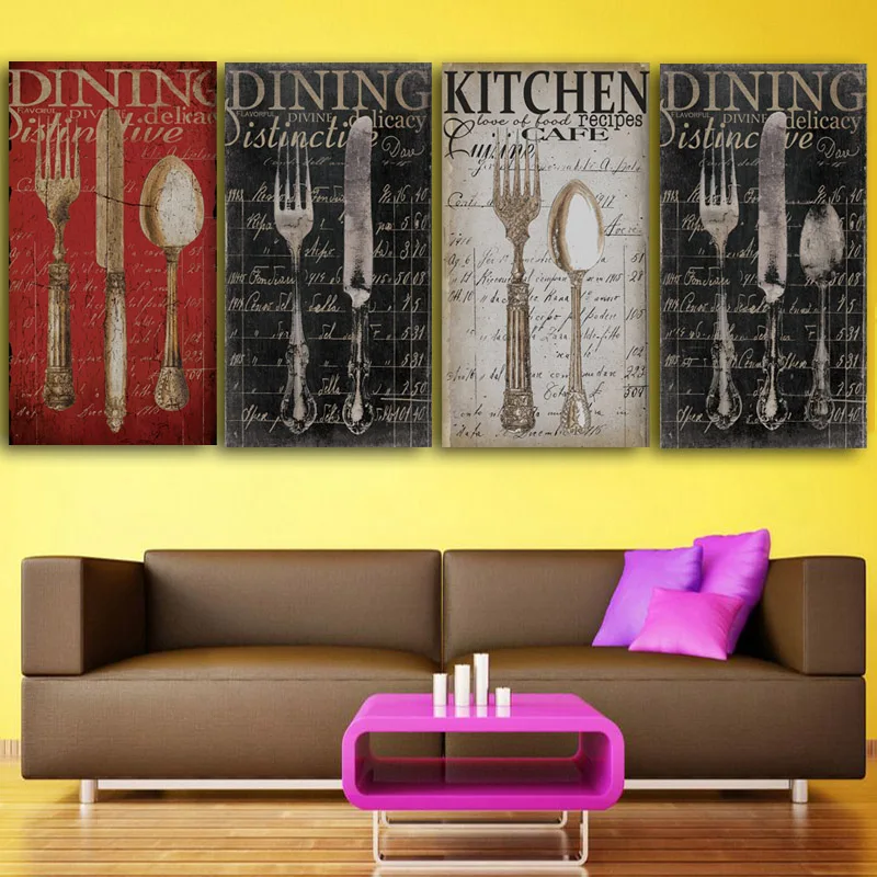 Cuadros Decoration 4Pcs Unframed Modular Pictures Oil Painting Tableware Wall Pictures For Restaurant Or Living Room Hot
Cuadros Decoration 4Pcs Unframed Modular Pictures Oil Painting Tableware Wall Pictures For Restaurant Or Living Room Hot