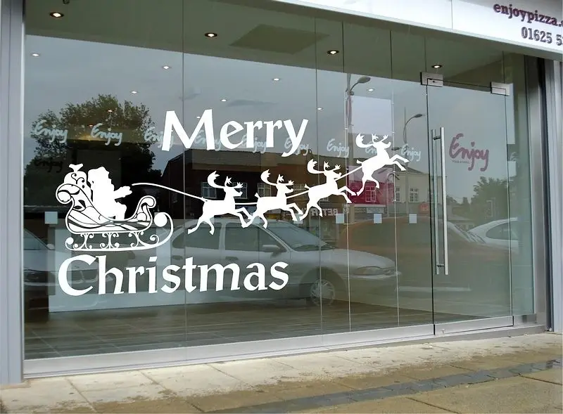 Christmas Santa Reindeer Vinyl Wall Stickers Removable Wall Decal Decor Glass Window Wallpaper High Quality Poster SA993
Christmas Santa Reindeer Vinyl Wall Stickers Removable Wall Decal Decor Glass Window Wallpaper High Quality Poster SA993