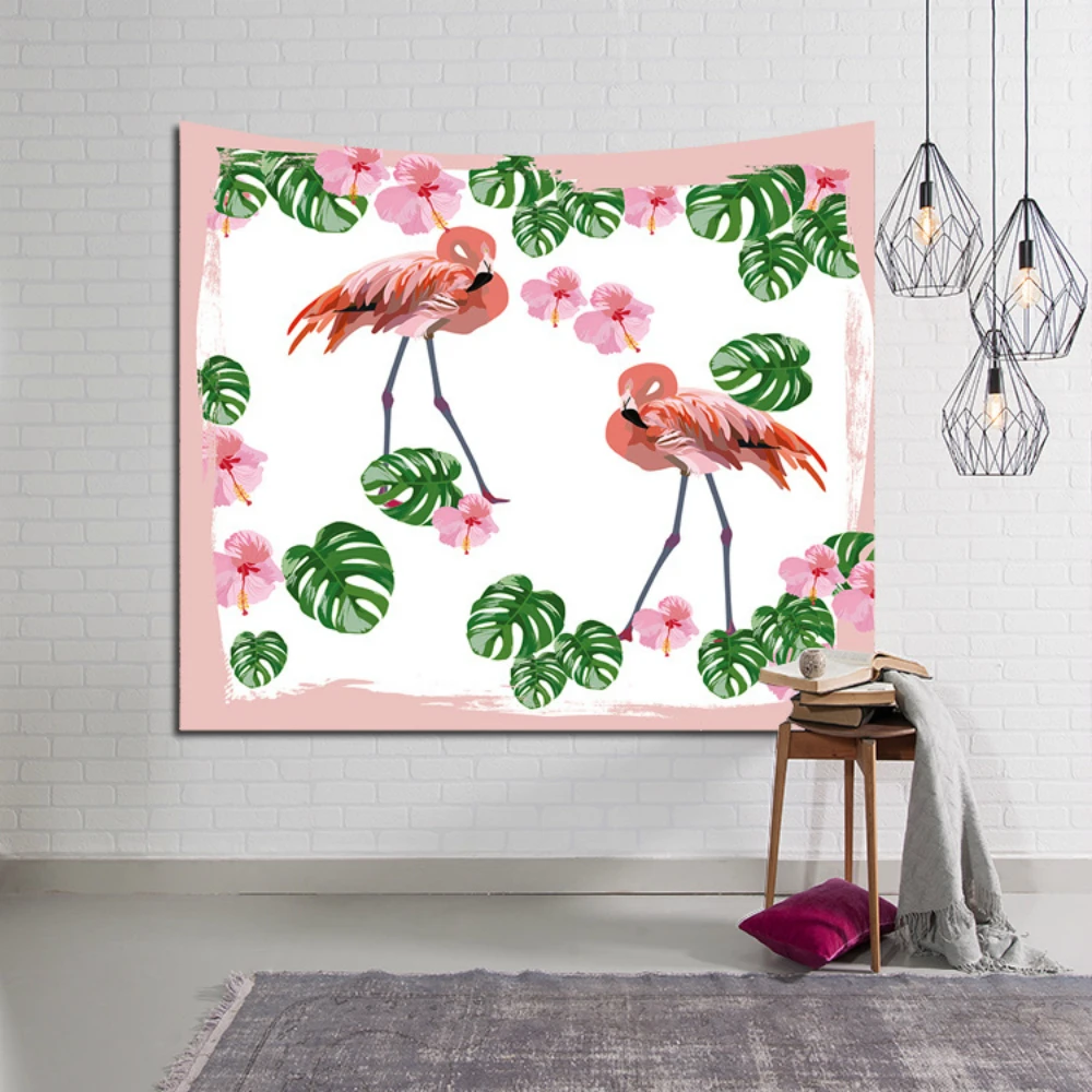 Nordic Tropical Wall Hanging Tapestry Flamingo Plant Pattern Printed Macrame Tapestry Bohemia Fashion Beach Towel Table Cloth
Nordic Tropical Wall Hanging Tapestry Flamingo Plant Pattern Printed Macrame Tapestry Bohemia Fashion Beach Towel Table Cloth