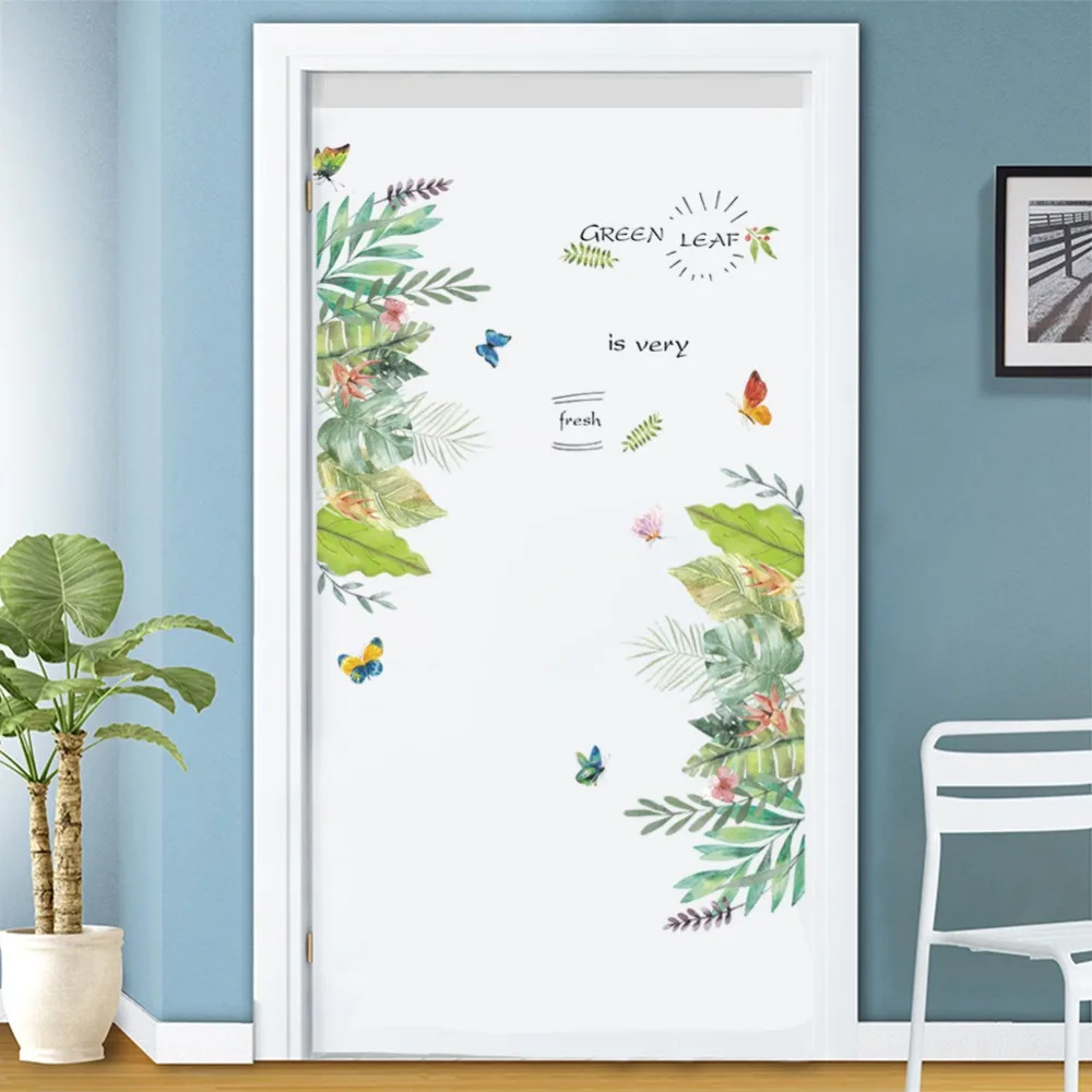 50x70cm Green Leaf Wall Door Sticker Natural Green Tropical Tree Leaves Turtle Leaf Wall Sticker PVC DIY Mural Art Sticker 
50x70cm Green Leaf Wall Door Sticker Natural Green Tropical Tree Leaves Turtle Leaf Wall Sticker PVC DIY Mural Art Sticker