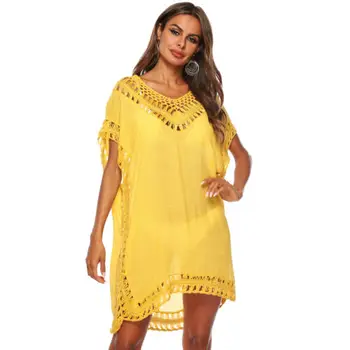 Plus Size Women Bikini Swimwear Solid Hollow Loose Cover Up Summer Lace Crochet Beachwear Loose Blouse Beach Dress Bathing Suit
Plus Size Women Bikini Swimwear Solid Hollow Loose Cover Up Summer Lace Crochet Beachwear Loose Blouse Beach Dress Bathing Suit