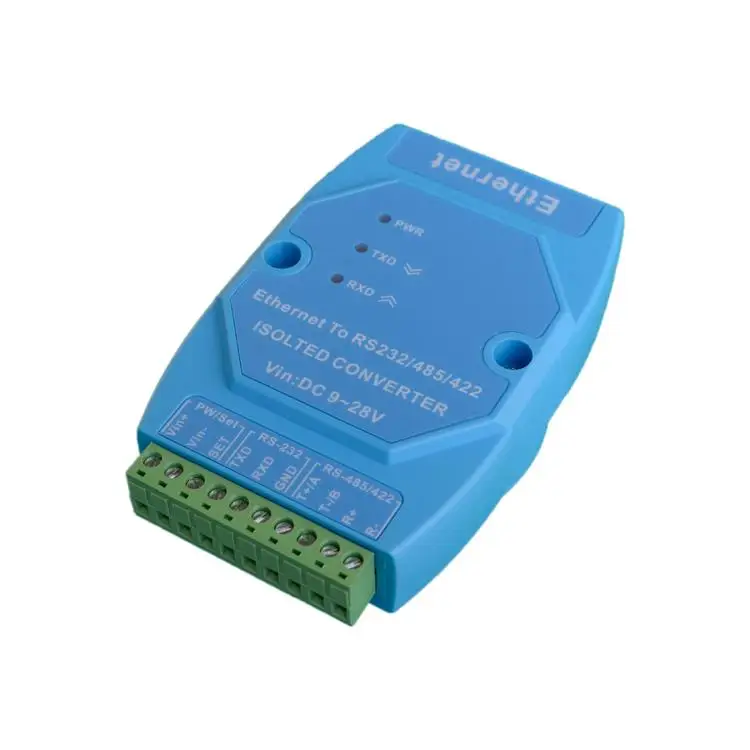 Industrial isolation Ethernet TCP/IP/WiFi to RS232 serial port /RS485/422 module server
Industrial isolation Ethernet TCP/IP/WiFi to RS232 serial port /RS485/422 module server