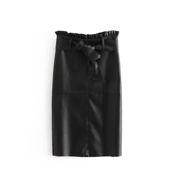 2020 New Arrival European & American Style Leather Skirt Bow Tie Decorated Office Skirts Womens Black Skirt Free Shipping
2020 New Arrival European & American Style Leather Skirt Bow Tie Decorated Office Skirts Womens Black Skirt Free Shipping