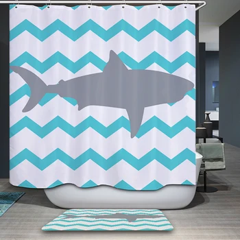 Waterproof & Mildewproof Polyester Shower Curtain Nautical Anchor / Geometric / Fish /deer House Bathroom Decor With Hooks
Waterproof & Mildewproof Polyester Shower Curtain Nautical Anchor / Geometric / Fish /deer House Bathroom Decor With Hooks