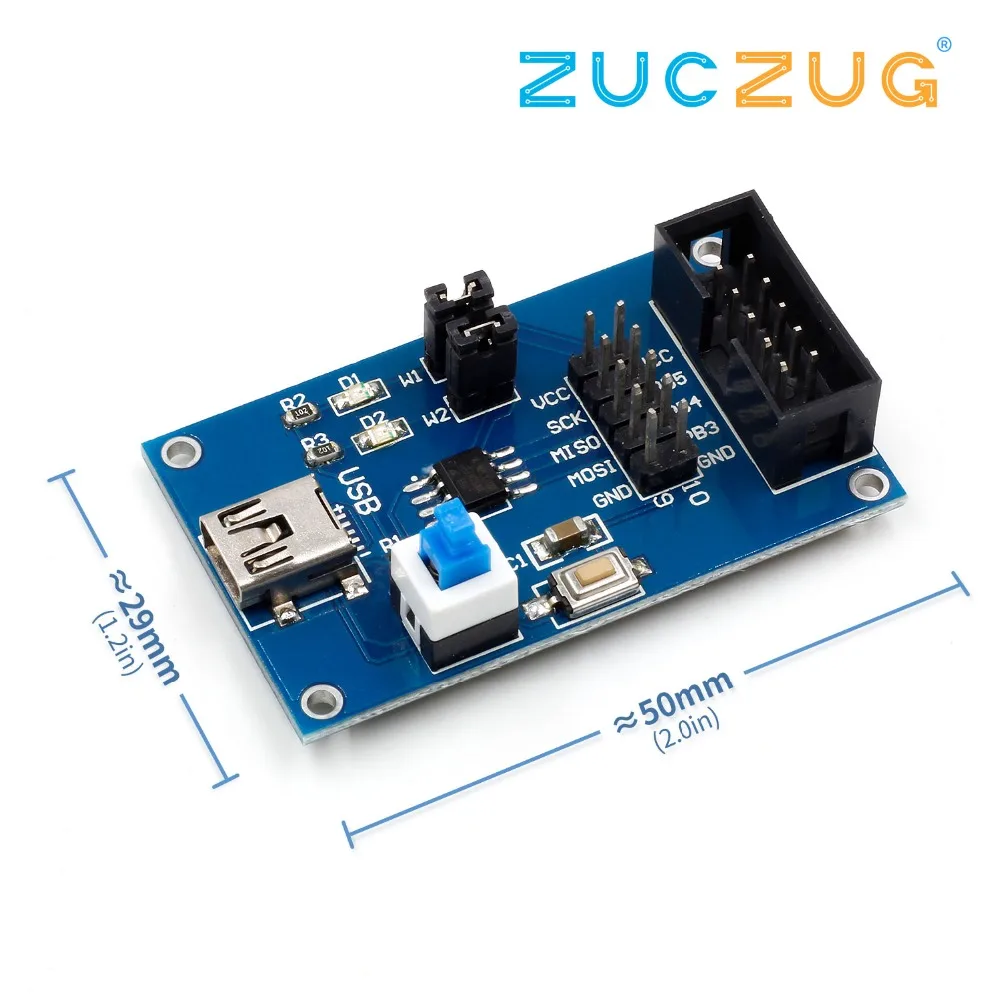 Макетная плата ATtiny13 AVR основная минимальная система 1 шт. | Электронные компоненты