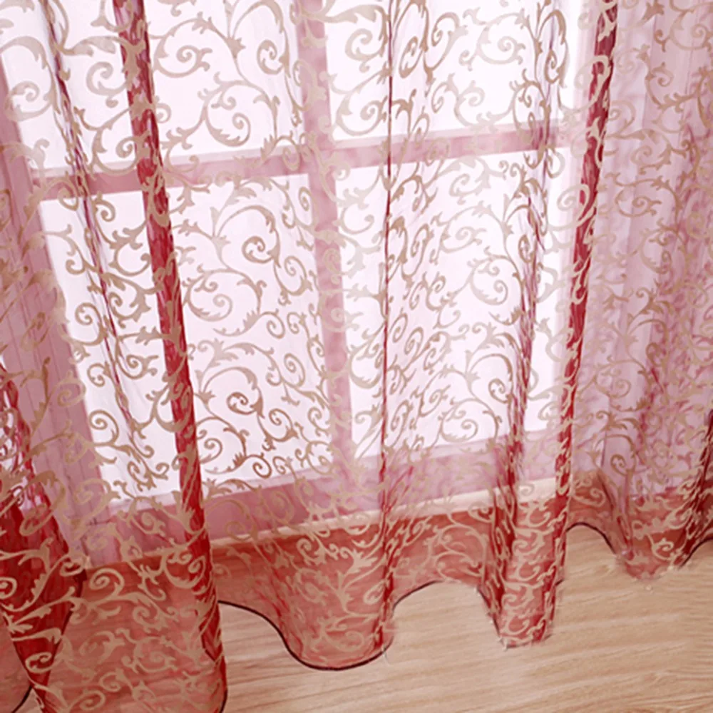 Window Curtains Living Room Floral Tulle Curtain Door Balcony Lifting Sheer Valance
Window Curtains Living Room Floral Tulle Curtain Door Balcony Lifting Sheer Valance