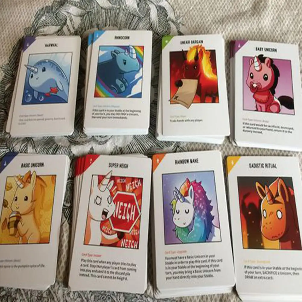 LeadingStar Unstable Unicorns Game Cards Collection Play Fun Party Cards Destop Gaming Cards zk30