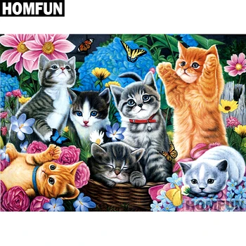 HOMFUN Full Square/Round Drill 5D DIY Diamond Painting "Cute cat" Embroidery Cross Stitch 5D Home Decor Gift A01774
HOMFUN Full Square/Round Drill 5D DIY Diamond Painting "Cute cat" Embroidery Cross Stitch 5D Home Decor Gift A01774