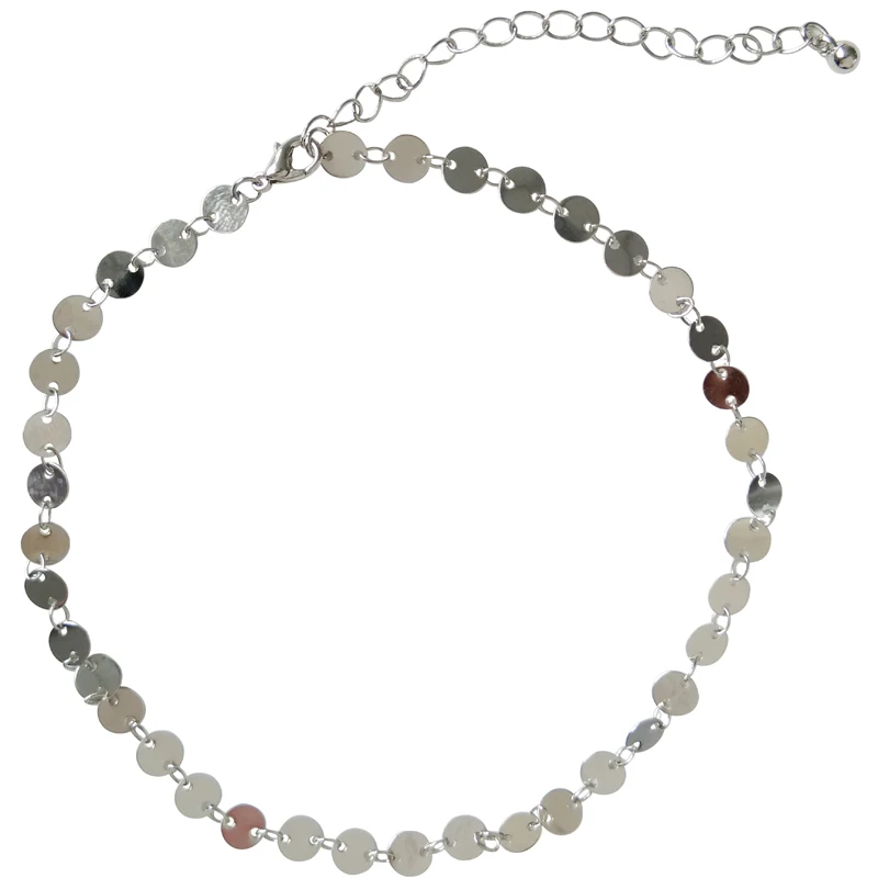 2018 New European and American fashion retro temperament sequin necklace clavicle chain short necklace female fashion
2018 New European and American fashion retro temperament sequin necklace clavicle chain short necklace female fashion