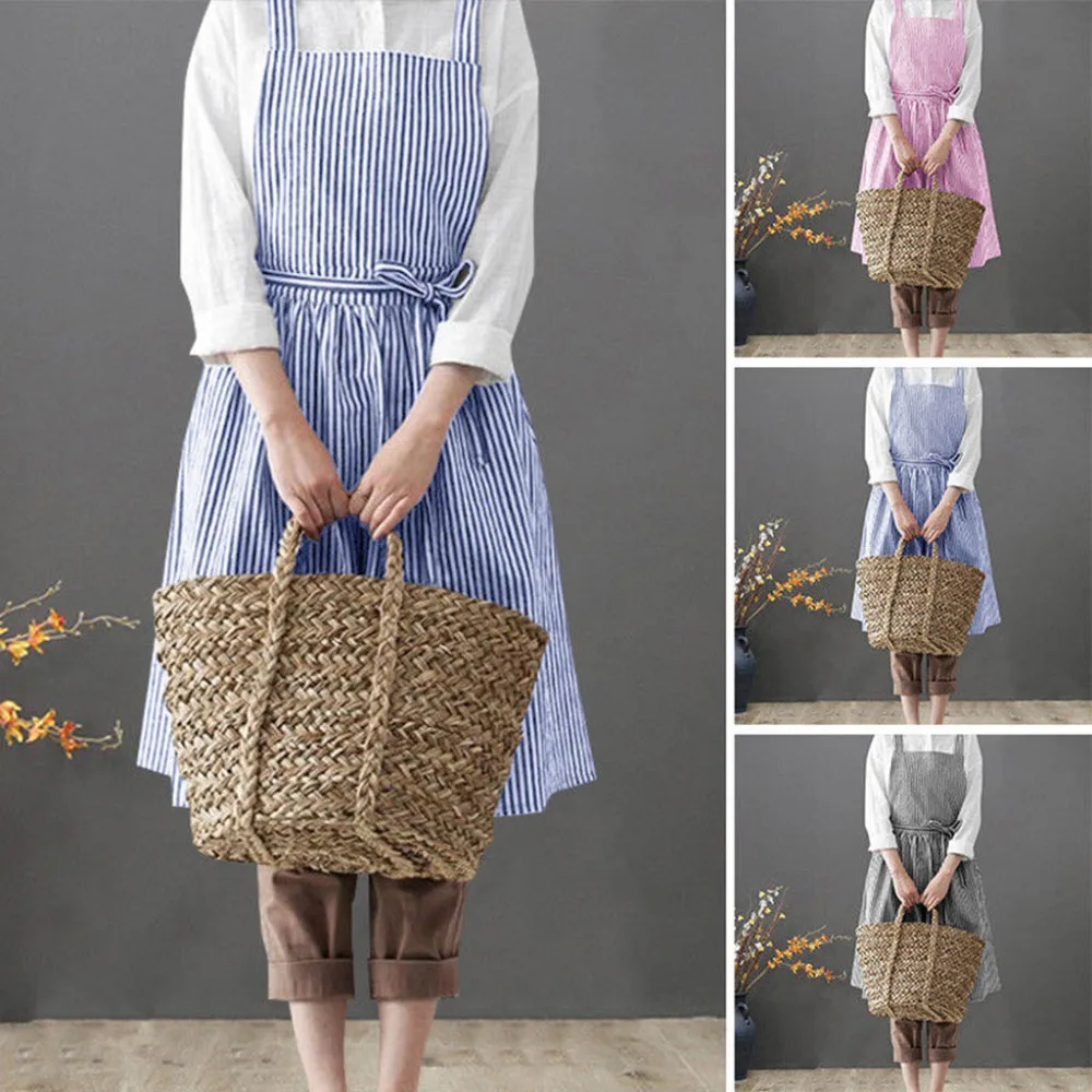 Women Dress Polyester Casual A-Line Aprons Striped Cooking Bakery Florist Chef Overalls Dress Vestido All Seasons Sleeveless @C
Women Dress Polyester Casual A-Line Aprons Striped Cooking Bakery Florist Chef Overalls Dress Vestido All Seasons Sleeveless @C