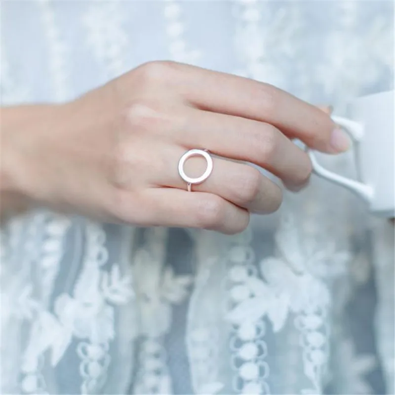 New Korea Style Simple O Shape Design Opening Ring New Fashion 925 Silver Exquisite Style Women Ring Sale 
New Korea Style Simple O Shape Design Opening Ring New Fashion 925 Silver Exquisite Style Women Ring Sale