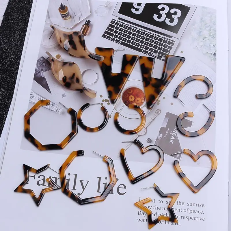 Heart Acrylic Earrings Statement Tortoise Leopard 2019 Hoop Earrings Star Hexagon Geometric Earrings for Women Dark Brown
Heart Acrylic Earrings Statement Tortoise Leopard 2019 Hoop Earrings Star Hexagon Geometric Earrings for Women Dark Brown