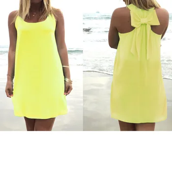 femme ete saia zomerjurk dames 2019 Bow bandage sleeveless yellow dress summer dress ladies dresses Loose chiffon Beach dress
femme ete saia zomerjurk dames 2019 Bow bandage sleeveless yellow dress summer dress ladies dresses Loose chiffon Beach dress